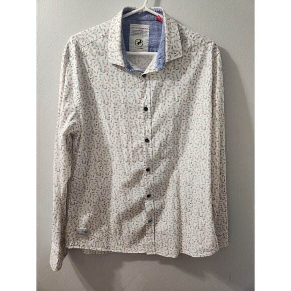 A Fish Named Fred Long Sleeve Shirt Size Large Paperclip Pattern - Picture 1 of 6